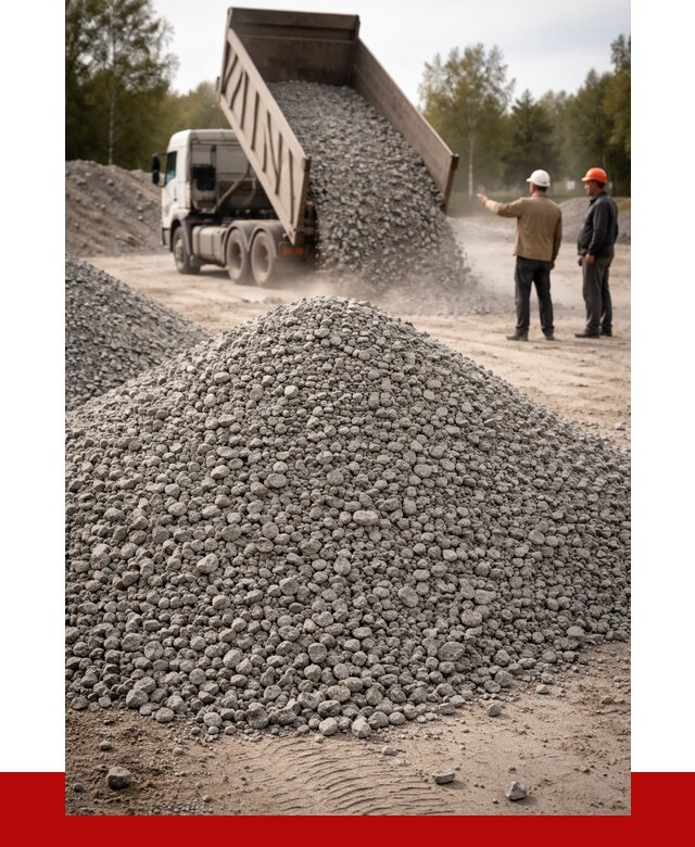 Гранитный щебень фракция 0-5 в Зиме от 2966 руб ПРОНЕРУДЗма