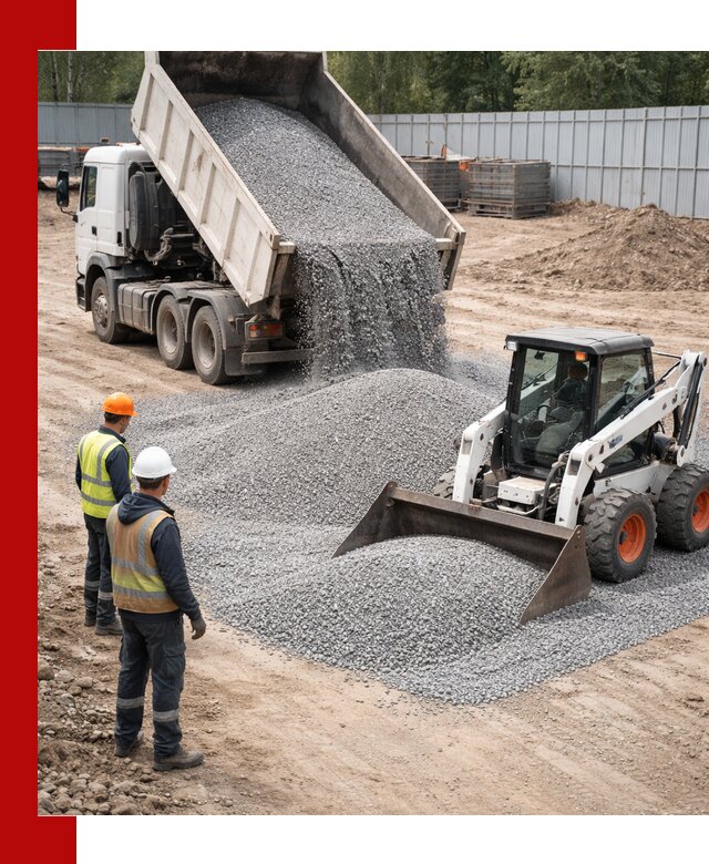 Доставка и продажа гранитного щебня фракции 0-5 в Зиме