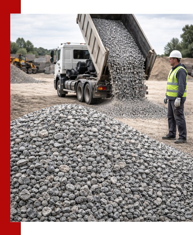 Доставка и продажа гранитного щебня фракции 5-20 в Зиме