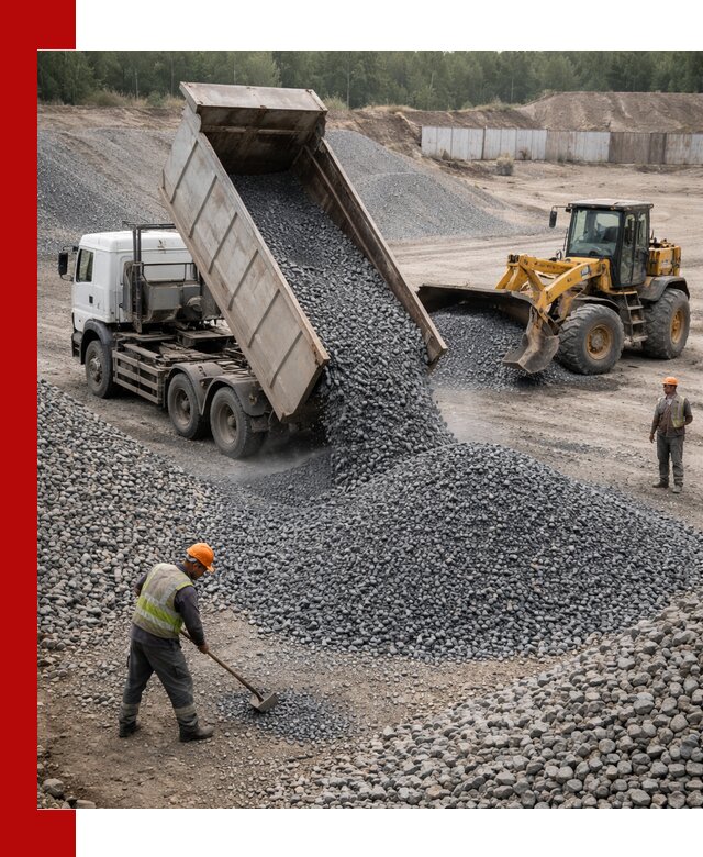 Щебень габбро-диабаз фр. 5-20 с доставкой в Зиме