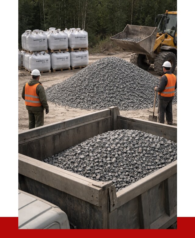 Щебень габбро диабаз 20-40 в Зиме от 3478 руб. | ПРОНЕРУДЗма