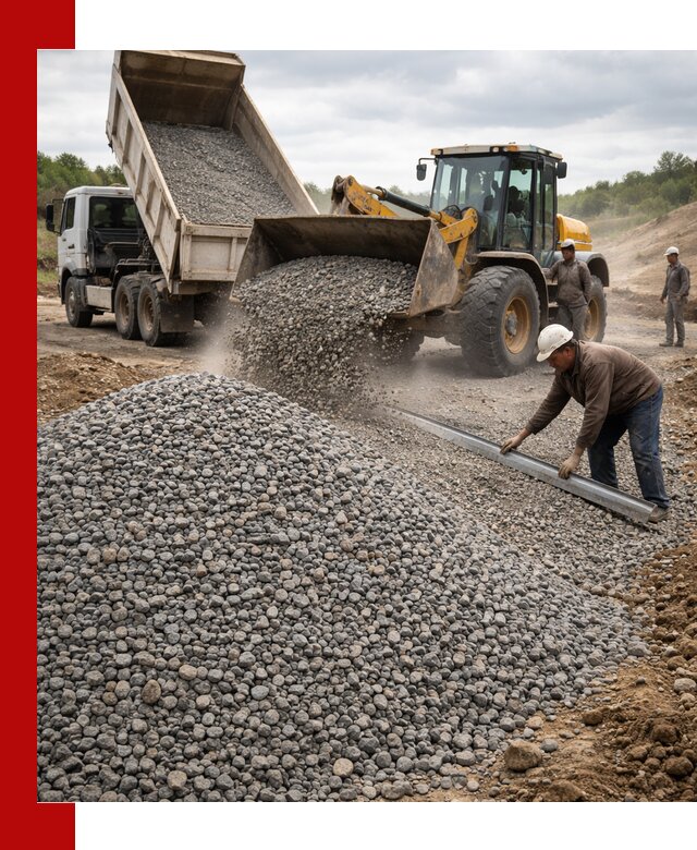 Гравийный щебень фракция 5-20 с доставкой в Зиме