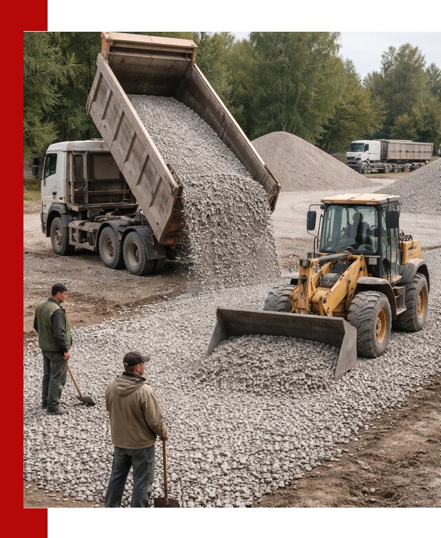 Купить гравийный щебень фракция 20-40 в Зиме с доставкой