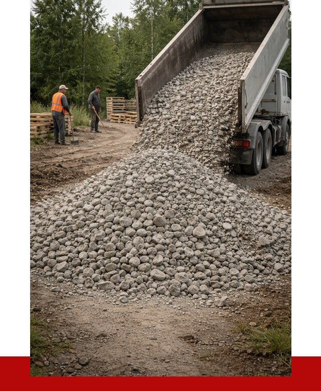 гравийный щебень фракция 70-120 в Зиме от 2506 р. ПРОНЕРУДЗма