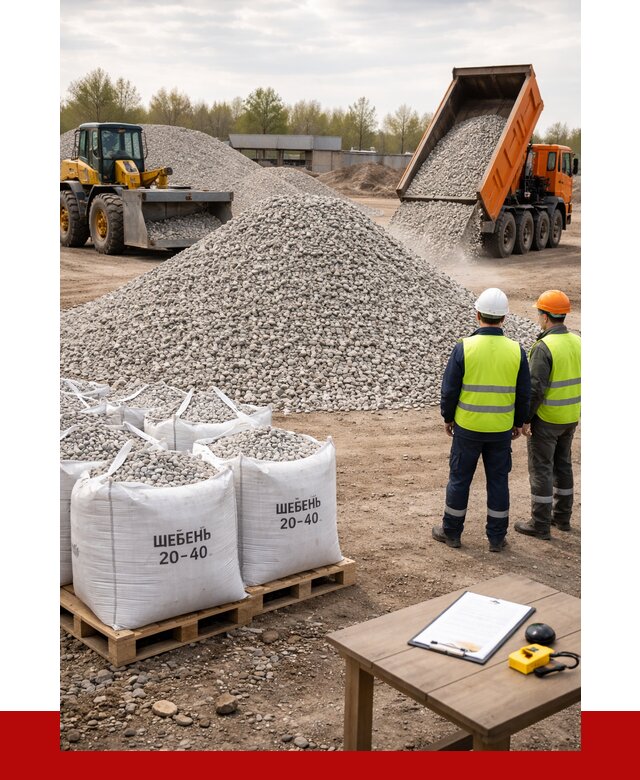 Известняковый щебень 20-40 в Зиме от 2148 р. ПРОНЕРУДЗма