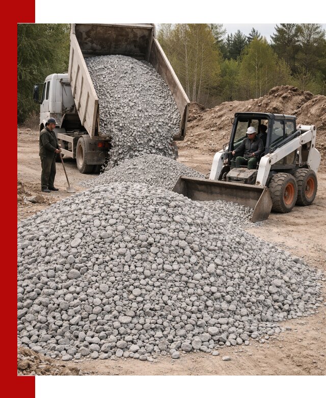 Доставка доломитового щебня в Зиме напрямую от карьера
