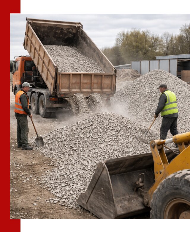 Доломитовый щебень фракции 5-20 с доставкой в Зиме