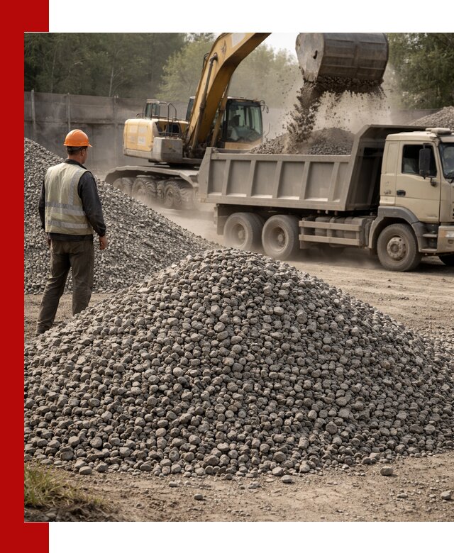 Шлаковый щебень фракция 5-20 с доставкой в Зиме