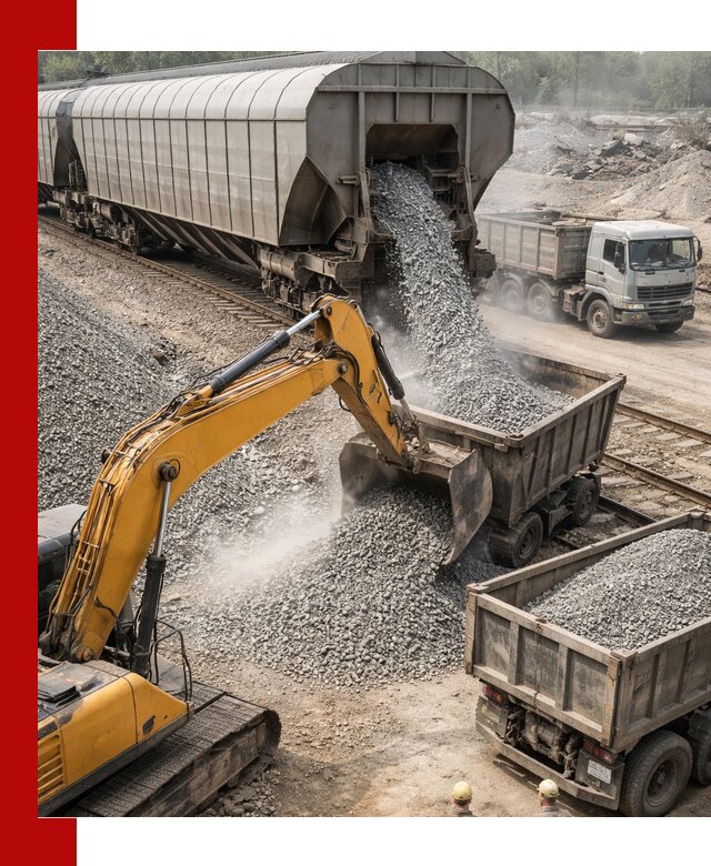 Доставка железнодорожного щебня в Зиме крупными партиями быстрого отгруза