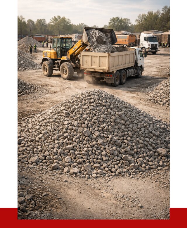 Вторичный щебень фракция 40-70 в Зиме от 1780 р, ПРОНЕРУДЗма