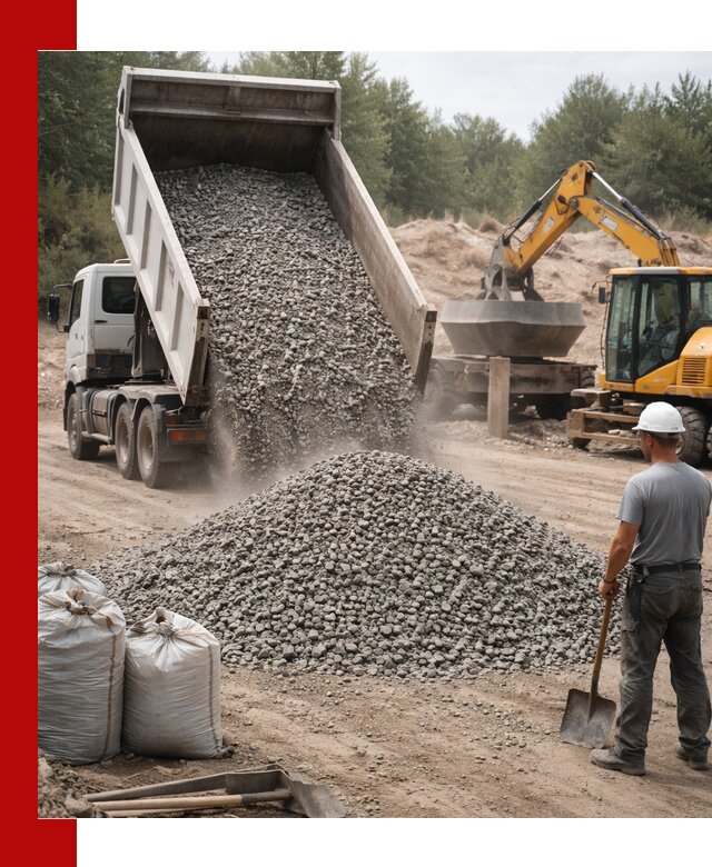 Доставка и продажа бетонного щебня в Зиме