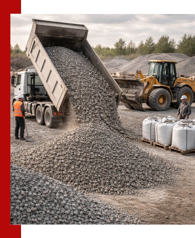 Бетонный щебень фракция 5–20 с доставкой в Зиме