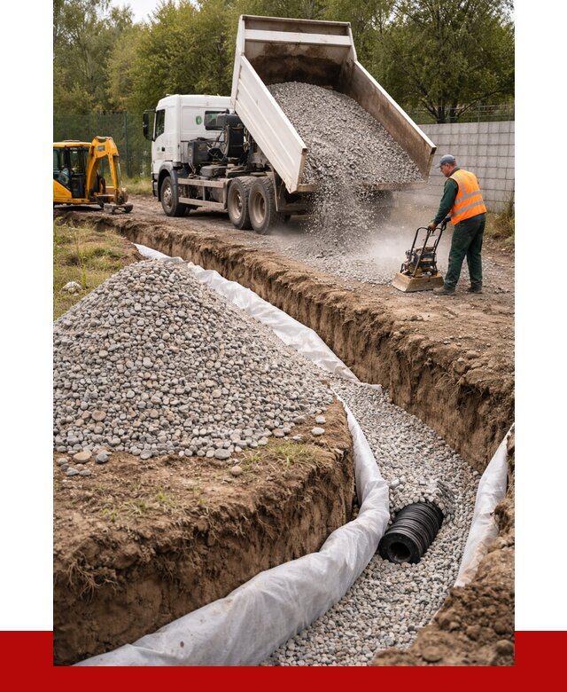 Щебень для дренажа в Зиме от 1892 р., ПРОНЕРУДЗма доставка