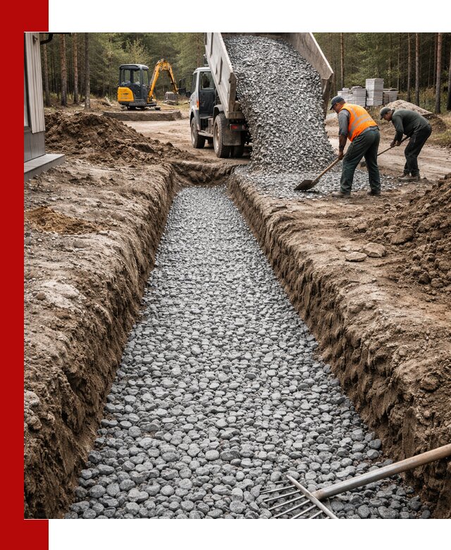 Щебень для дренажа с доставкой в Зиме высокого качества