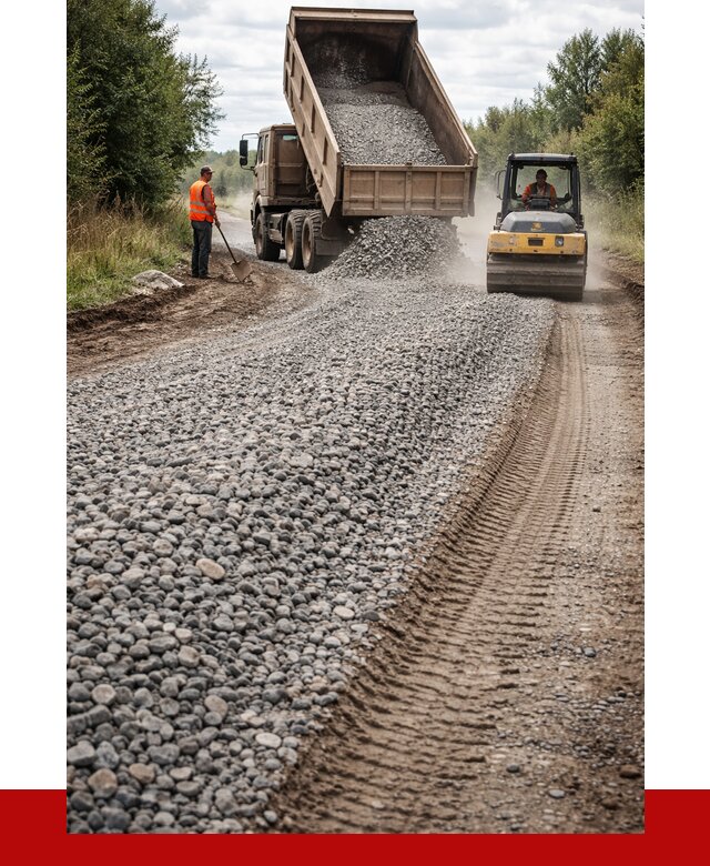 Щебень для отсыпки дороги в Зиме от 2762 р. ПРОНЕРУДЗма