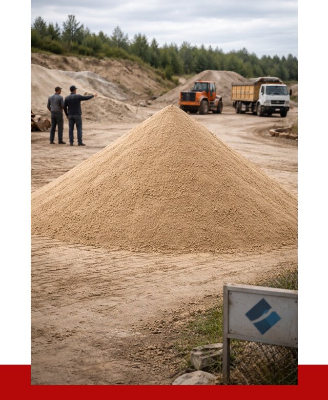 Карьерный песок навалом в Зиме от 1841 р. | ПРОНЕРУДЗма