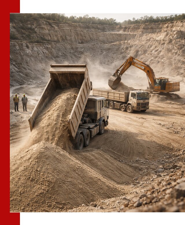 Карьерный песок навалом с доставкой в Зиме