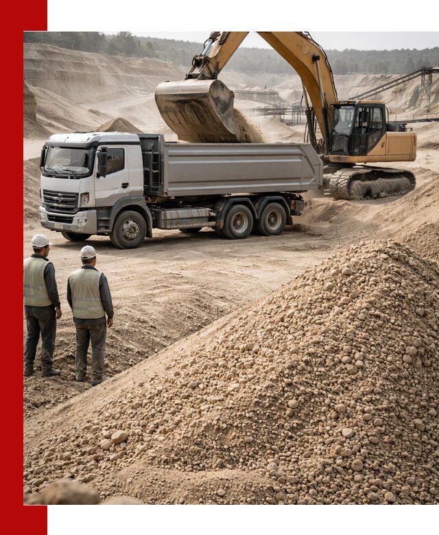 Карьерный крупнозернистый песок с доставкой в Зиме