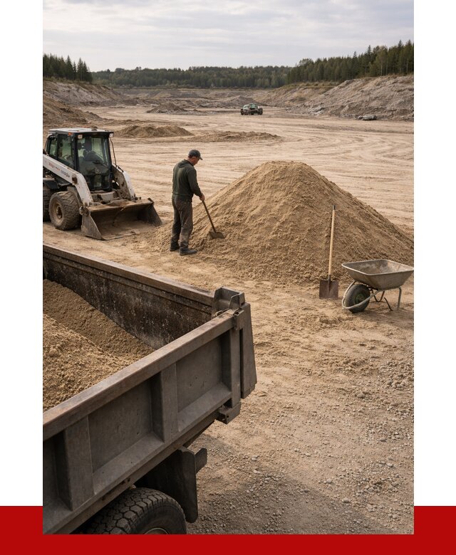 Карьерный песок среднезернистый в Зиме, от 2250 р. ПРОНЕРУДЗма