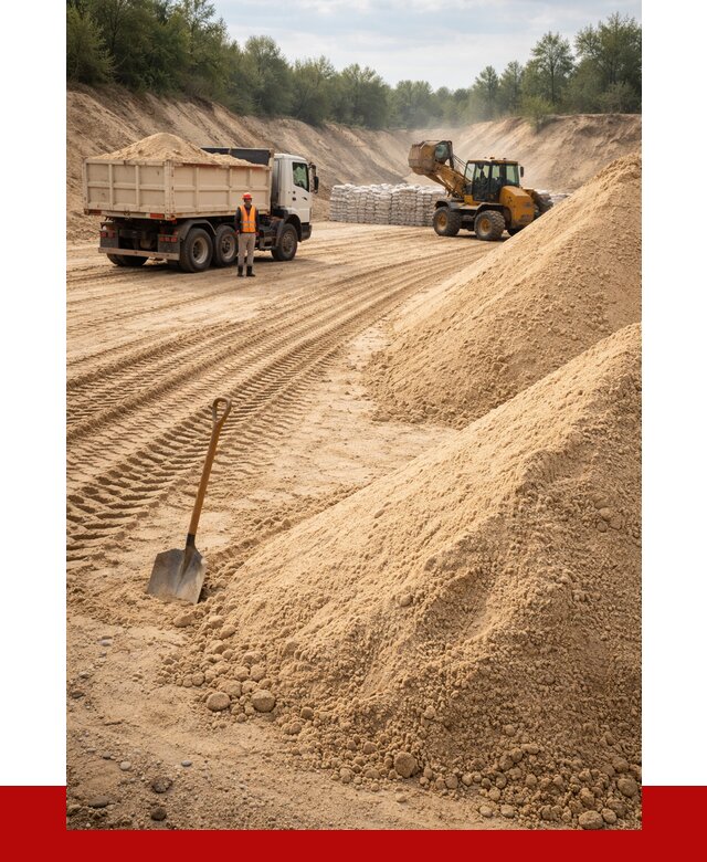 Карьерный песок мелкозернистый в Зиме от 9205 р. | ПРОНЕРУДЗма