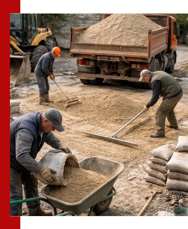 Поставка песка для стяжки в Зиме с быстрой доставкой