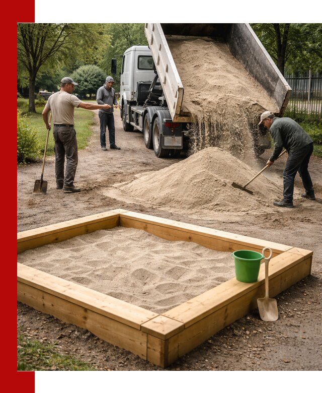 Песок для песочницы с доставкой в Зиме недорого и чистый