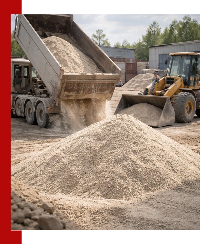 Кварцевый песок с доставкой в Зиме для строительных работ