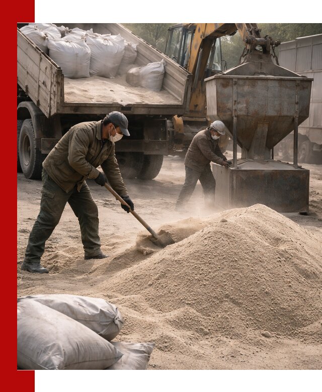 Кварцевый песок для пескоструя в Зиме — доставка и качество