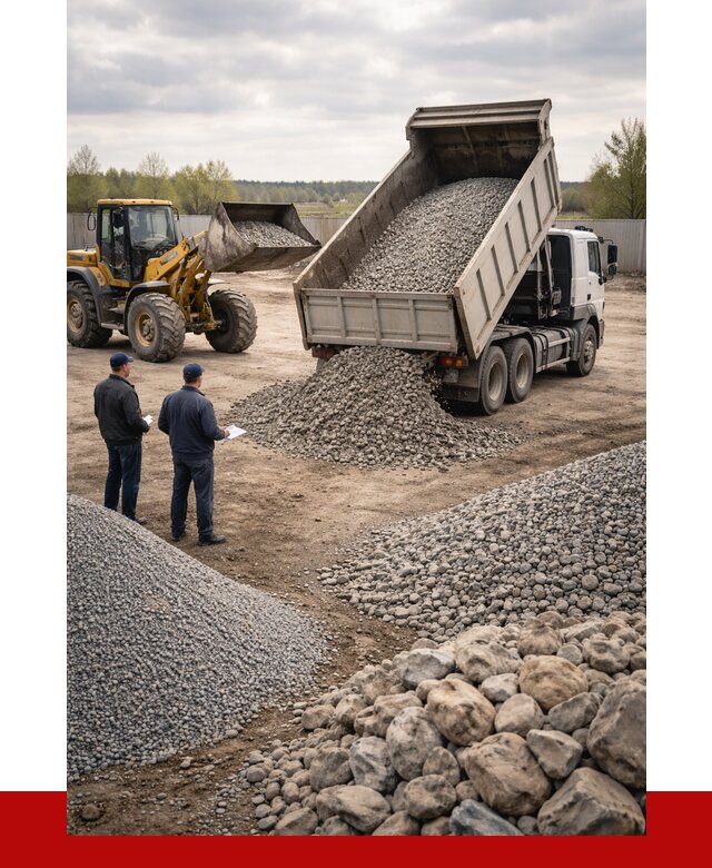 Гравий и камень с доставкой в Зиме от 4296 р. - ПРОНЕРУДЗма