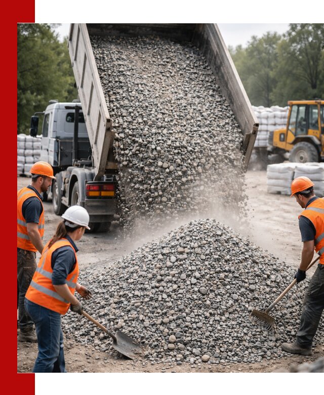 Доставка гравия и камня в Зиме оптом и в розницу