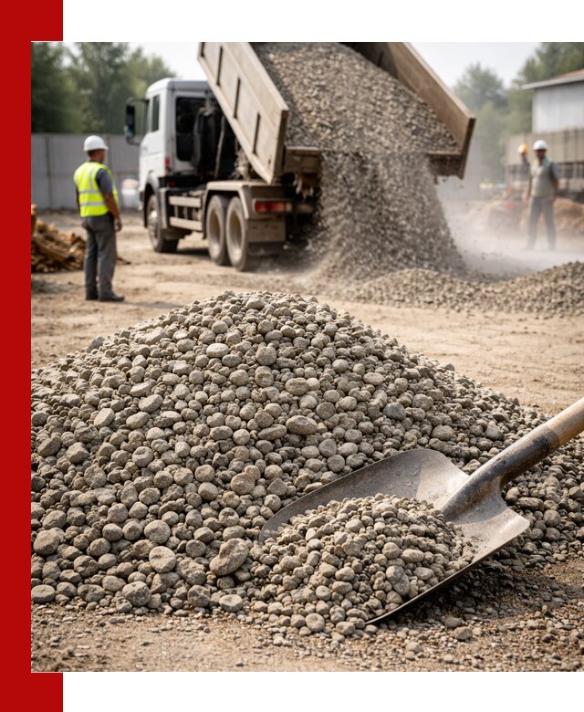 Доставка гравия фракции 20-40 в Зиме с самосвалами