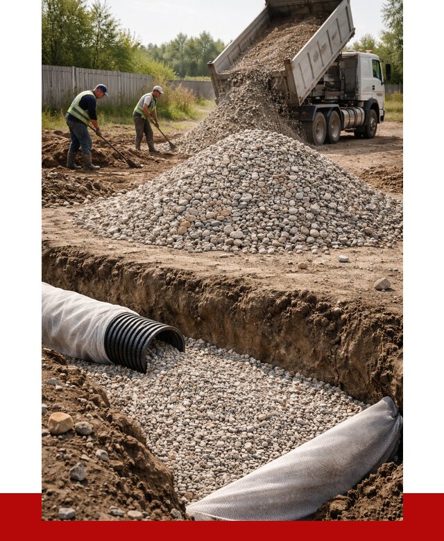 Гравий для дренажа в Зиме от 2250 р., доставка ПРОНЕРУДЗма