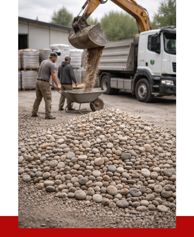 Галька декоративная в Зиме от 3273 р. за куб | ПРОНЕРУДЗма