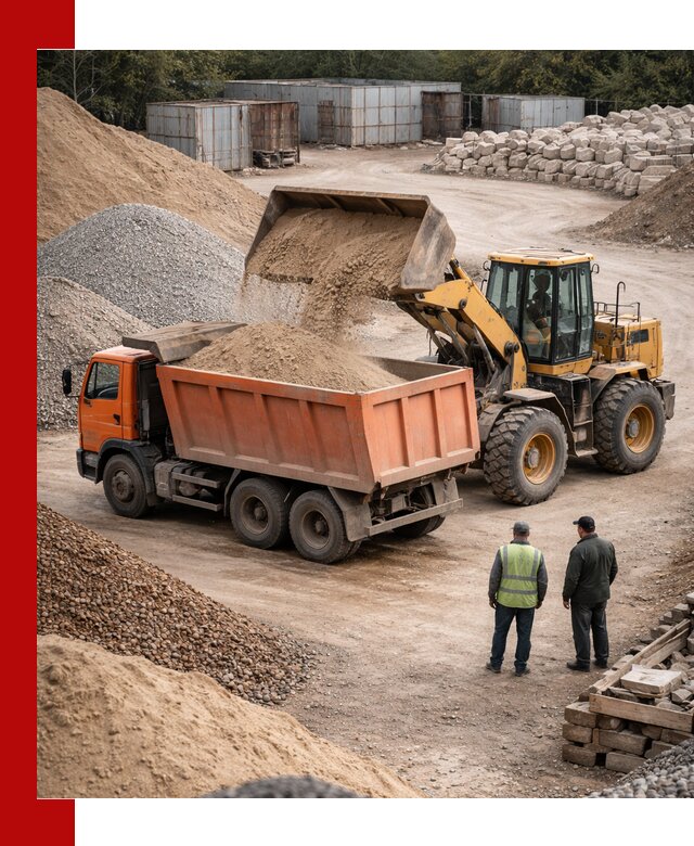 Доставка сыпучих смесей и смесей для стройки в Зиме