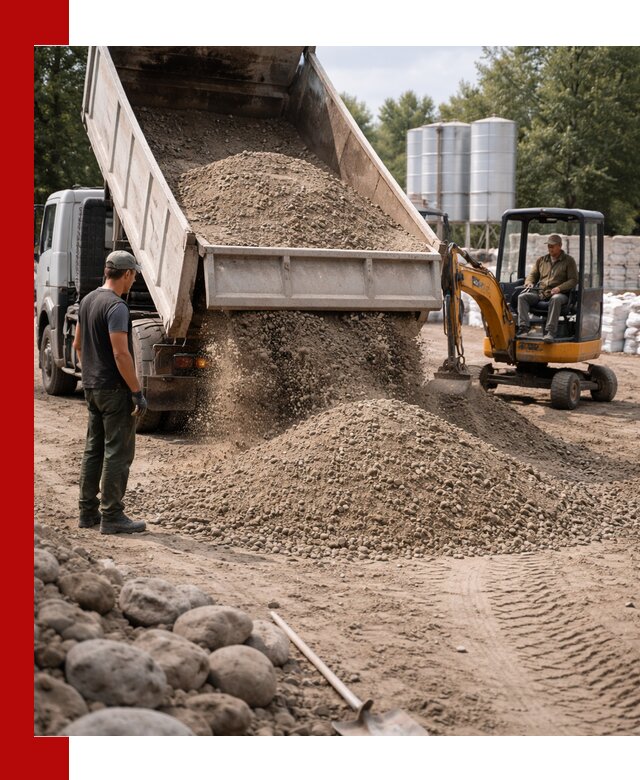 Доставка ПГС С3 в Зиме самосвалами и миксерами