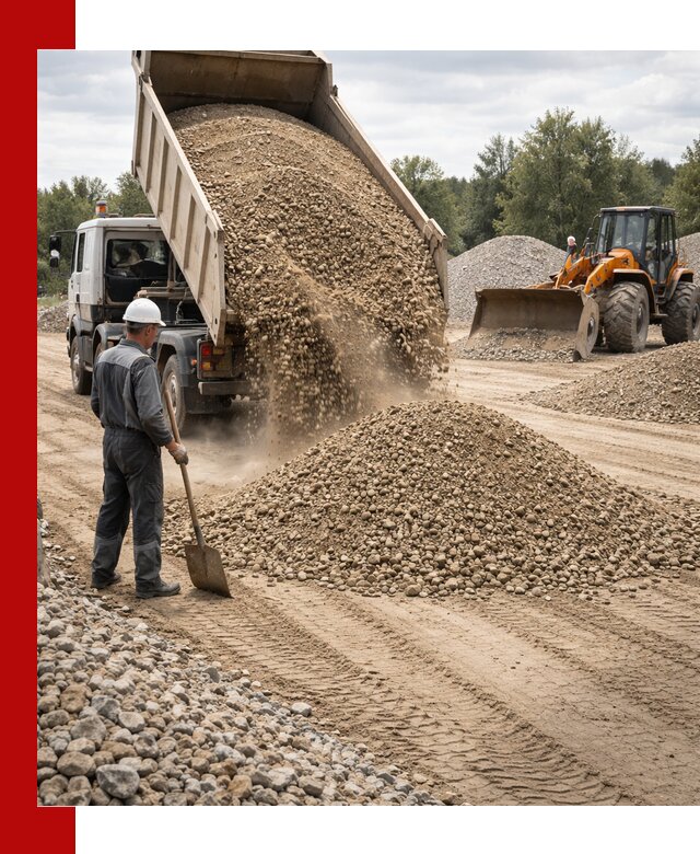 Доставка щпс С3 в Зиме самосвалами и бортовыми грузовиками