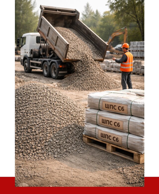ЩПС С6 в Зиме с доставкой от 2250 р. за куб | ПРОНЕРУДЗма
