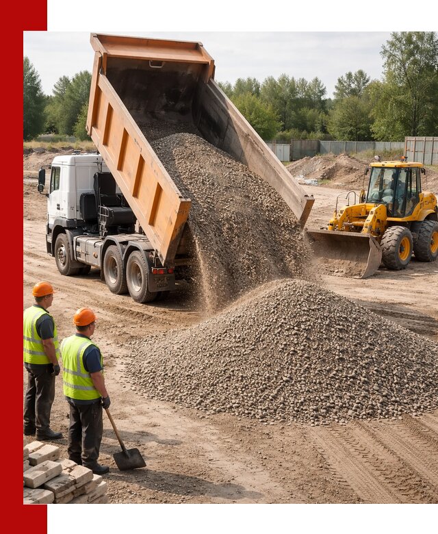 Доставка щебёночно-песчаной смеси ЩПС С7 в Зиме