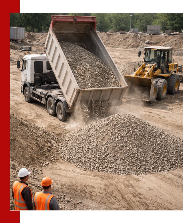 Щебень с песком (ЩГПС С2) с доставкой в Зиме