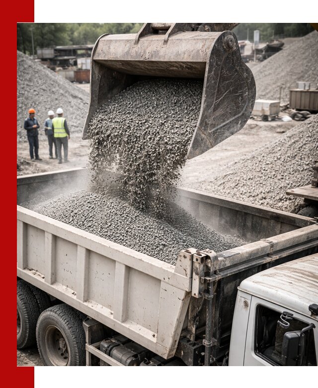 Отсев и крошка для строительства и дорожных работ в Зиме