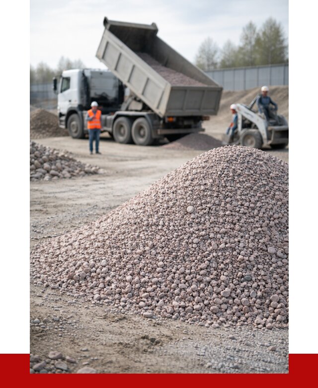 Крошка розовый гранит в Зиме с доставкой от 4705 р. | ПРОНЕРУДЗма