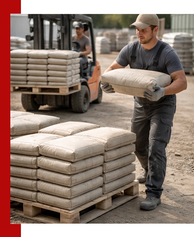 Доставка цемента в мешках оптом и в розницу в Зиме