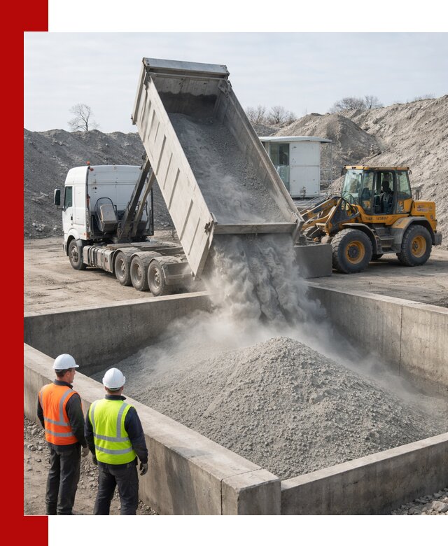 Доставка цемента навалом в Зиме крупными партиями