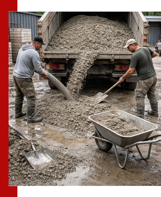 Цементно-песчаная смесь М150 доставка в Зиме