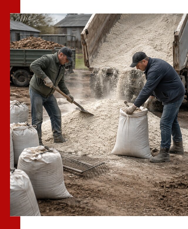 Доставка извести пушонки в Зиме оптом и мелким оптом