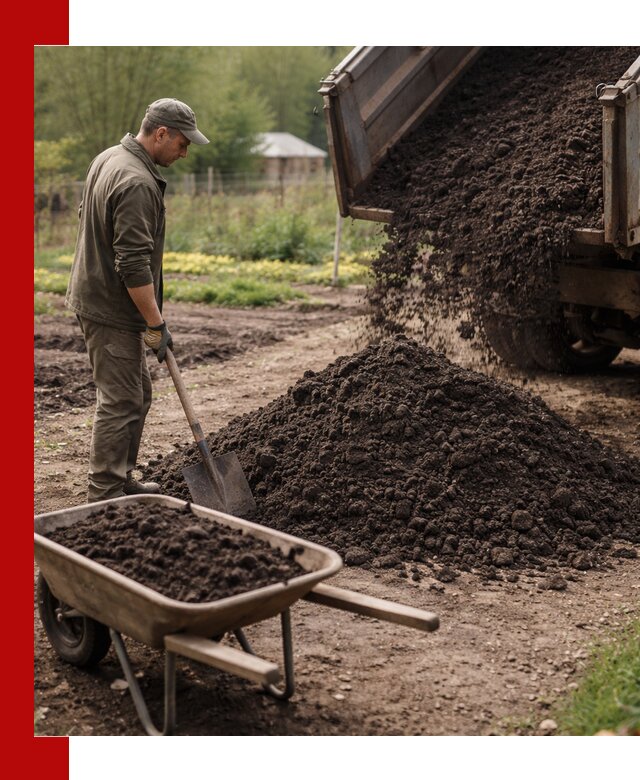 Доставка качественной земли для огорода в Зиме