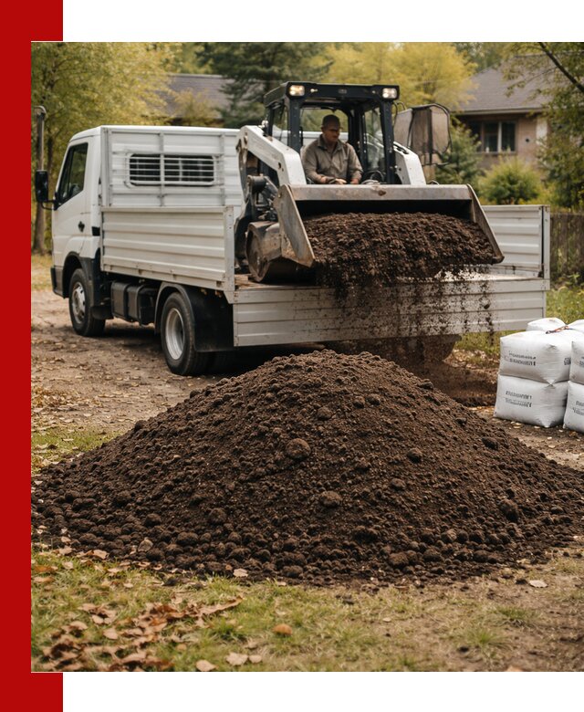 Доставка садовой земли в больших объёмах в Зиме