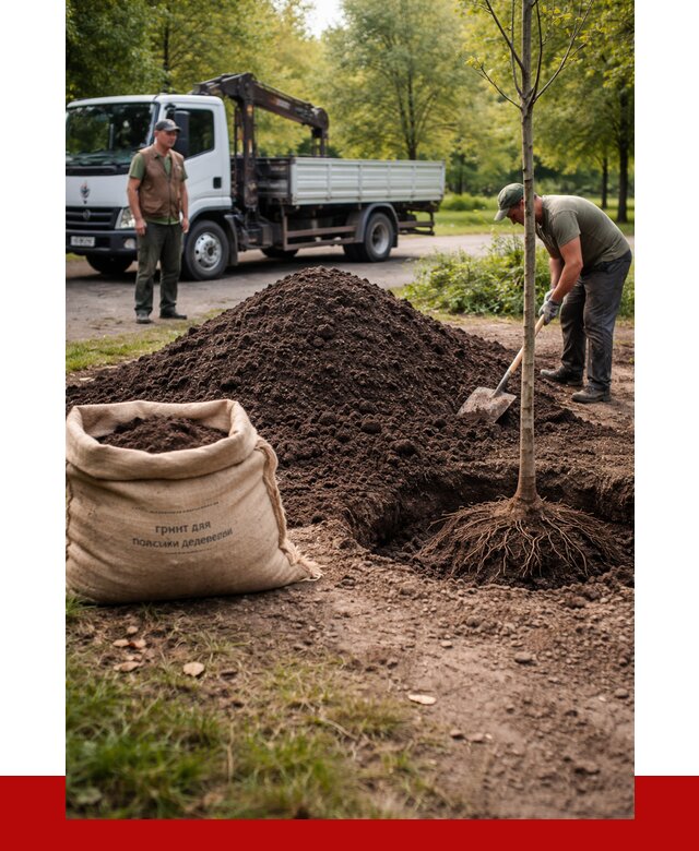 Грунт для посадки деревьев в Зиме от 1227 р. | ПРОНЕРУДЗма