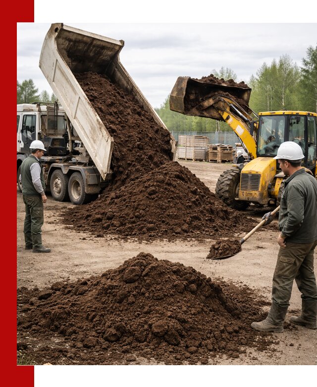 Доставка торфа оптом и в мешках в Зиме