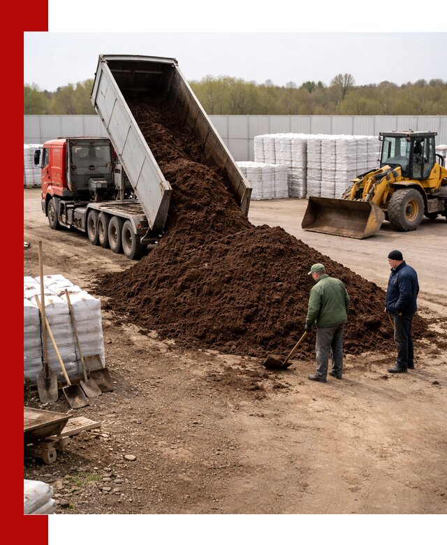 Доставка торфяных смесей оптом и в розницу в Зиме